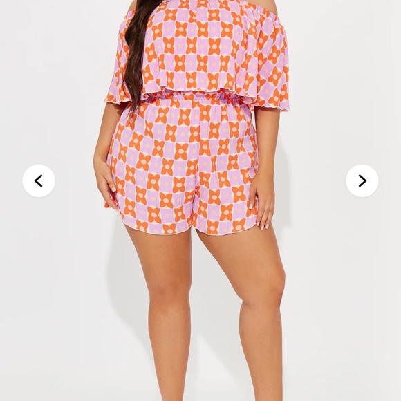 Fashion Nova Play All Day Plisse Romper - Picture 3 of 3